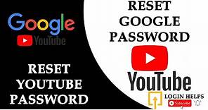 Forgot Youtube Password? How to Reset YouTube Password? Reset Google Password