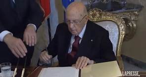 Morte Napolitano, ecco quando firmò le dimissioni da presidente della Repubblica