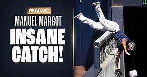 INCREDIBLE CATCH! Manuel Margot makes crazy grab to get Rays out of inning!