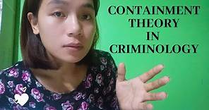 Containment Theory in Criminology