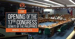 LIVE: Opening of the 17th Congress, Senate of the Philippines