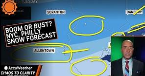 Boom or Bust? NYC, Philly Tricky Northeast Snow Forecast