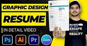 How to Create a Graphic Designer Resume from Scratch | Step-by-Step Guide | #resume