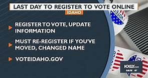 Deadline for online voter registration in Idaho is Friday