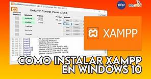 Como descargar e instalar XAMPP en Windows 10 | Tutorial en Español 2022