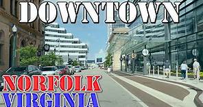 Norfolk - Virginia - 4K Downtown Drive
