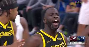 Draymond Green knocks down a THREE after getting T'd up! 🔥