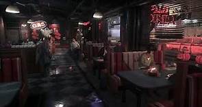 American Diner Ambience In Gotham City / Batman: Arkham Knight Game Ambience with music