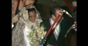Diana Ross Marries her second husband Arne Naess Jr in Switzerland 1986
