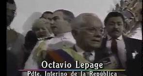 Toma de posesiòn del Presidente Octavio Lepage: