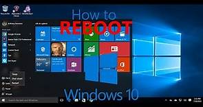 How to REBOOT Windows 10