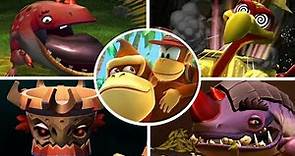 Donkey Kong Country Returns - All Bosses