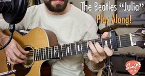 The Beatles "Julia" Guitar Play Along w/ Chord Diagrams