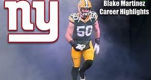 NY Giants ILB Blake Martinez Career Highlights