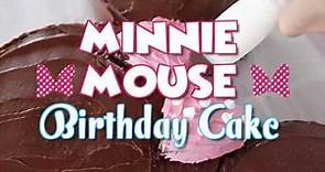 Easy Minnie Mouse Birthday Cake