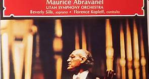 Mahler, Maurice Abravanel, Utah Symphony Orchestra, Beverly Sills, Florence Kopleff - Symphony No. 2 In C Minor "Resurrection"