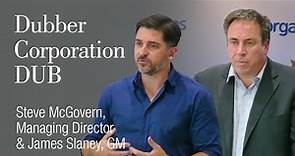Dubber Corporation (ASX: DUB) Steve McGovern, Managing Director and James Slaney ,GM