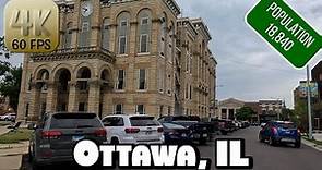 Driving Around Small Town Ottawa, Illinois in 4k Video
