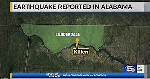 Earthquake recorded in NW Alabama