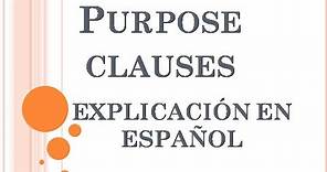 Purpose Clauses | So that | Explicado en español
