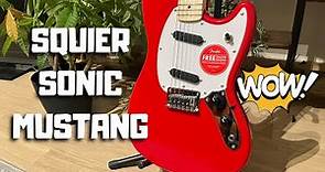 Squier Sonic Mustang - How Good Is It? Review & Sound Demo