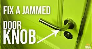 Door Knob Turns But Won't Open - How To Fix A Jammed Door lock - Regal Locksmith