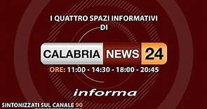 CALABRIA NEWS 24 INFORMA ore 11:00
