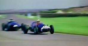 F1 1959 Aintree [60fps HQ] Jack Brabham vs. Stirling Moss / 1950's Formula 1