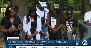 Communities support each other after 14 homicides in Washtenaw County in 2023