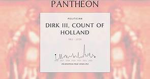 Dirk III, Count of Holland Biography - Count of Holland from 993 to 1039