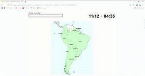 Countries of South America Map Quiz made by Sporcle