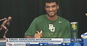 Lindale's Jordan Jenkins signs with Baylor, but has his eyes set on the state championship