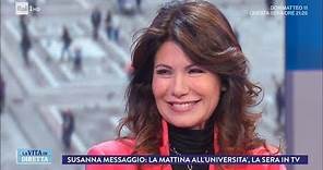 Intervista a Susanna Messaggio: la TV era un lavoro come un altro - La Vita in Diretta 22/03/2018