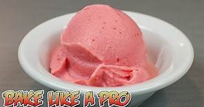 LOW Fat Frozen Strawberry Yogurt Ice Cream Recipe