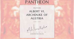 Albert VI, Archduke of Austria Biography - Duke of Styria, Carinthia and Carniola