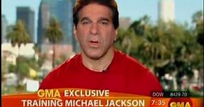 Lou Ferrigno: Training Michael Jackson (Good Morning America)