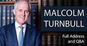 Malcolm Turnbull | Full Address and Q&A | Oxford Union