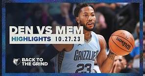 Memphis Grizzlies vs. Denver Nuggets Highlights | 10.27.23