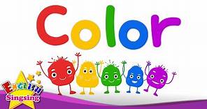Kids vocabulary - Color - color mixing - rainbow colors - English educational video