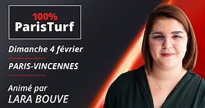 Pronostics PMU quinté et course R1 - 100% ParisTurf du Dimanche 4 février à Paris-Vincennes