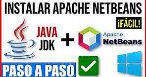 Descarga e Instalación de Apache NetBeans 20 + JDK | Windows | Paso a Paso | Tutorial en Español ✅