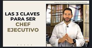 👨‍🍳Como ser un CHEF EJECUTIVO de éxito Gastronomía / Chef Ejecutivo