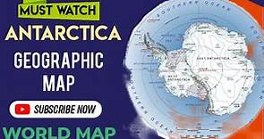 Physical Geography of Antarctica / Map of Antarctica Antarctica Map, World Map Series