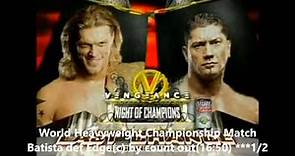 WWE Vengeance Night Of Champions Review
