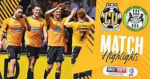 MATCH HIGHLIGHTS | Cambridge United 2-0 Forest Green Rovers