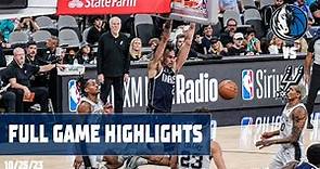 Dereck Lively II (16 points) Highlights vs. San Antonio Spurs | 10/25/2023