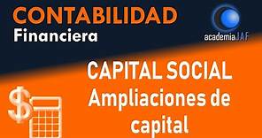 Capital social - Ampliaciones de capital - Contabilidad - Capítulo 42