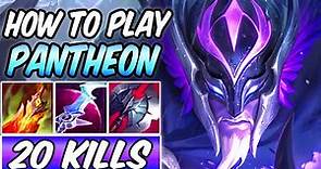HOW TO PLAY PANTHEON MID GUIDE | Build & Runes | ASHEN KNIGHT PANTHEON GAMEPLAY | League of Legends