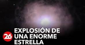 Explosión de una enorme estrella captada por el telescopio Hubble