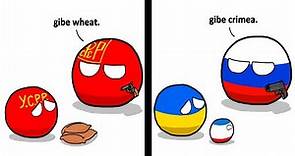 Russia Attacks Ukraine Explained by Countryballs